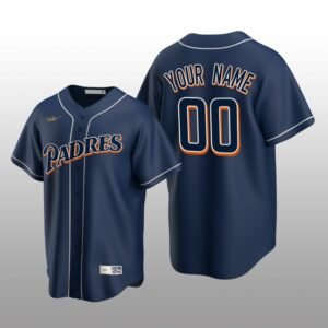 Cooperstown Collection Custom San Diego Padres Navy Men’s Jersey