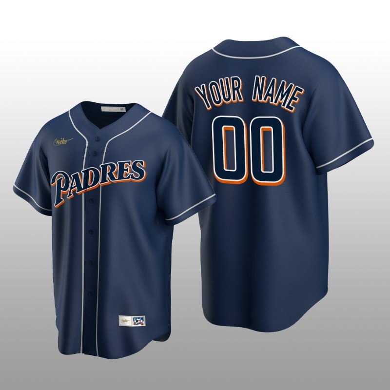 Cooperstown Collection Custom San Diego Padres Navy Men’s Jersey
