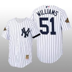 Cooperstown Collection New York Yankees Bernie Williams Authentic Home White Jersey
