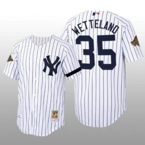 Cooperstown Collection New York Yankees John Wetteland Authentic Home White Jersey
