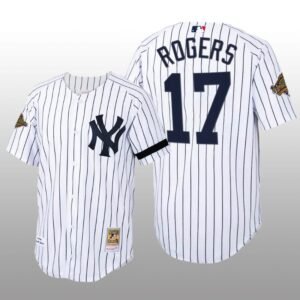 Cooperstown Collection New York Yankees Kenny Rogers Authentic Home White Jersey