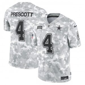 Dak Prescott Dallas Cowboys Nike 2024 Salute to Service Limited Jersey – Arctic Camo