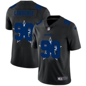 Dallas Cowboys #90 Demarcus Lawrence Nike Team Logo Dual Overlap Limited NFL Jersey Black