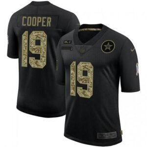 Dallas Cowboys #19 Amari Cooper Nike 2020 Salute To Service Camo Limited NFL Jersey Black