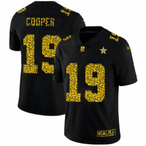 Dallas Cowboys #19 Amari Cooper Nike Leopard Print Fashion Vapor Limited NFL Jersey Black