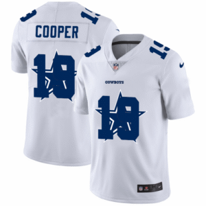 Dallas Cowboys #19 Amari Cooper White Nike Team Logo Dual Overlap Limited NFL Jersey