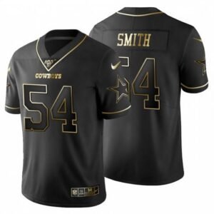 Dallas Cowboys #54 Jaylon Smith Nike Black Golden Limited NFL 100 Jersey