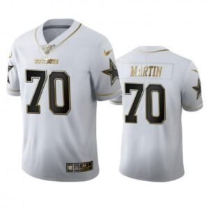 Dallas Cowboys #70 Zack Martin Nike White Golden Edition Vapor Limited NFL 100 Jersey