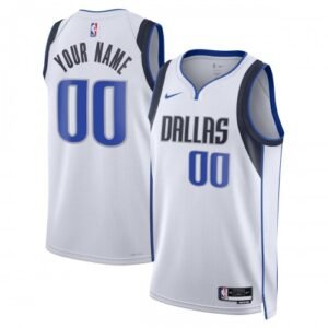 Dallas Mavericks Nike Unisex Swingman Custom Jersey White – Association Edition