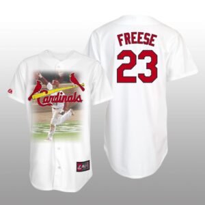 David Freese Graphic Cardinals Jersey White Men’s
