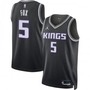 De’Aaron Fox Sacramento Kings Jordan Brand Statement Edition Swingman Jersey – Black