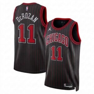 DeMar DeRozan Chicago Bulls Jordan Brand Unisex Black Swingman Jersey Statement Edition