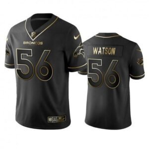 Denver Broncos #56 Dekoda Watson Stitched NFL Vapor Untouchable Limited Black Golden Jersey