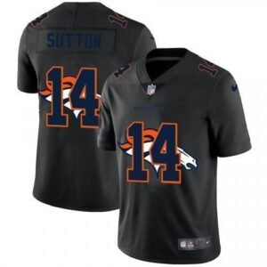 Denver Denver Broncos #14 Courtland Sutton Nike Team Logo Dual Overlap Limited NFL Jersey Black