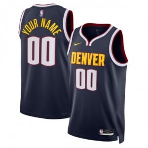 Denver Nuggets Nike Unisex Swingman Custom Jersey Navy