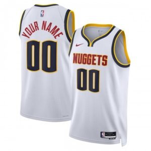 Denver Nuggets Nike Unisex Swingman Custom Jersey White – Association Edition