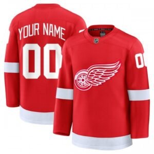 Detroit Red Wings Home Premium Custom Jersey – Red