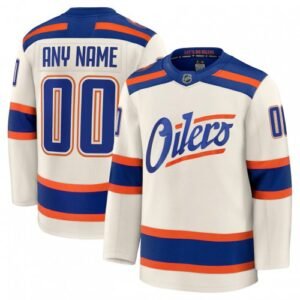 Edmonton Oilers Alternate Cream Premium Custom Jersey