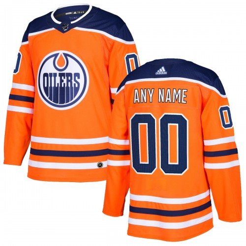 Edmonton Oilers adidas Authentic Custom Jersey – Orange