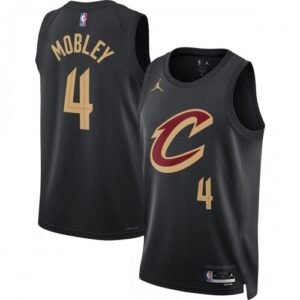 Evan Mobley Cleveland Cavaliers Jordan Brand Statement Edition Swingman Jersey – Black