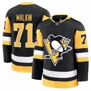 Evgeni Malkin Men’s Pittsburgh Penguins Black Home Premium Jersey