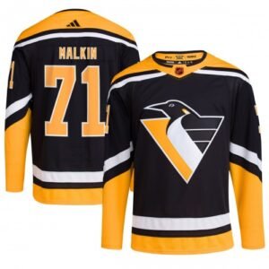 Evgeni Malkin Pittsburgh Penguins adidas Reverse Retro 2.0 Authentic Player Jersey – Black
