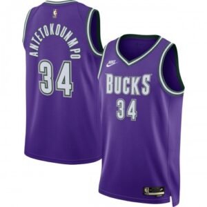 Giannis Antetokounmpo Milwaukee Bucks Nike Swingman Jersey Purple – Classic Edition