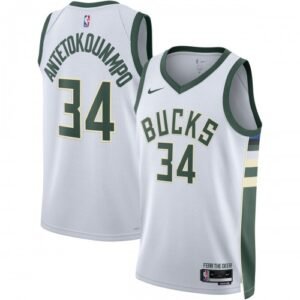 Giannis Antetokounmpo Milwaukee Bucks Nike Unisex Swingman Jersey – Association Edition – White