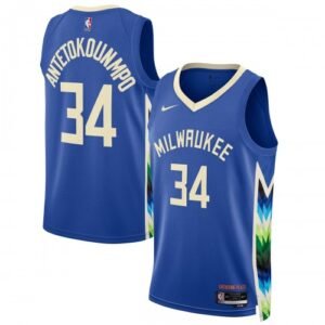Giannis Antetokounmpo Milwaukee Bucks Nike Unisex Swingman Jersey – Hardwood Classics – Royal