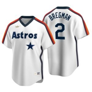 Houston Astros Alex Bregman White Cooperstown Collection Home Jersey