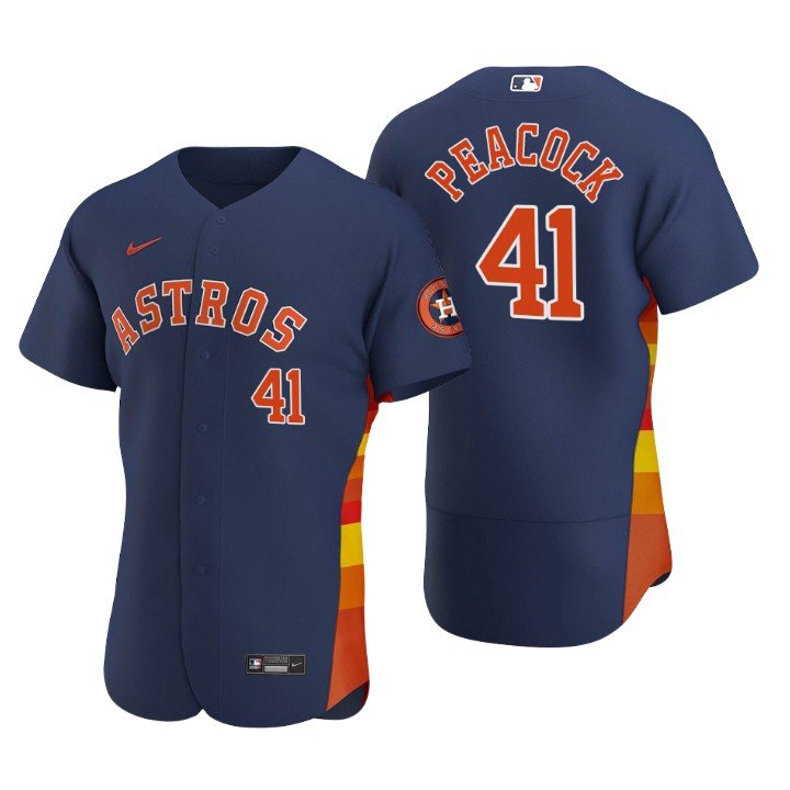 Houston Astros Brad Peacock Navy Authentic 2020 Alternate Jersey