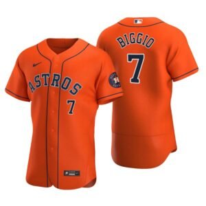 Houston Astros Craig Biggio Orange Authentic 2020 Alternate Jersey