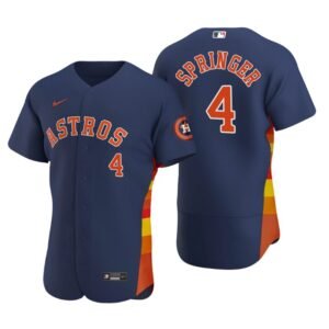Houston Astros George Springer Navy Authentic 2020 Alternate Jersey