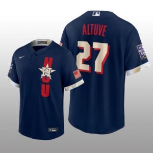 Houston Astros Jose Altuve MLB All-Star Game Replica Navy Jersey