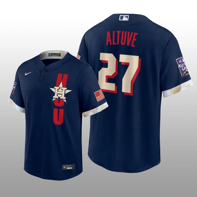 Houston Astros Jose Altuve MLB All-Star Game Replica Navy Jersey