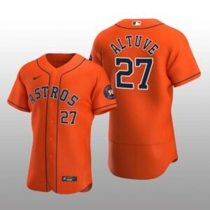 Houston Astros Jose Altuve Orange Alternate 2020 Authentic Player Jersey