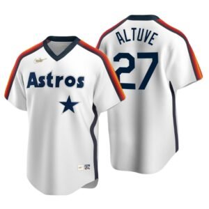 Houston Astros Jose Altuve White Cooperstown Collection Home Jersey