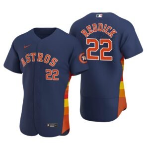 Houston Astros Josh Reddick Navy Authentic 2020 Alternate Jersey