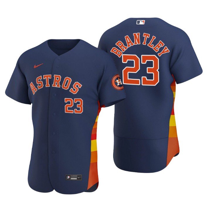 Houston Astros Michael Brantley Navy Authentic 2020 Alternate Jersey