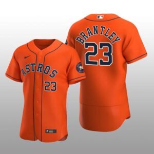 Houston Astros Michael Brantley Orange Alternate 2020 Authentic Player Jersey