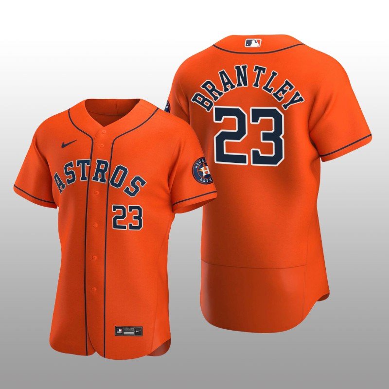 Houston Astros Michael Brantley Orange Alternate 2020 Authentic Player Jersey