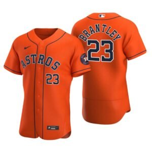 Houston Astros Michael Brantley Orange Authentic 2020 Alternate Jersey