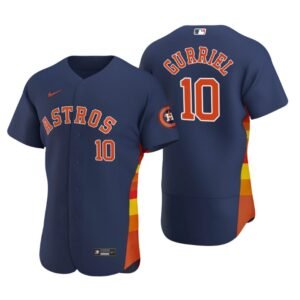 Houston Astros Yuli Gurriel Navy Authentic 2020 Alternate Jersey