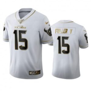 Houston Houston Texans #15 Will Fuller Nike White Golden Edition Vapor 100 Jersey
