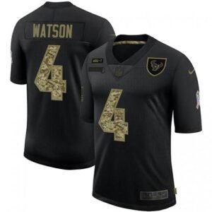 Houston Houston Texans #4 Deshaun Watson Nike 2020 Salute To Service Camo Jersey Black