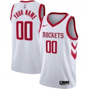 Houston Rockets Nike Swingman Custom Jersey – Association Edition – White