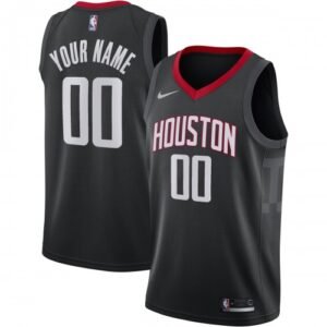 Houston Rockets Nike Swingman Custom Jersey Black – Statement Edition