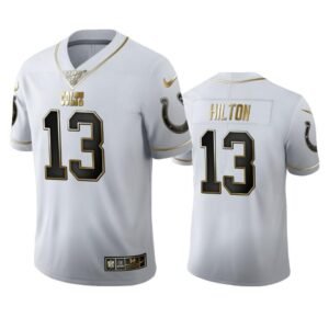Indianapolis Colts #13 T.Y. Hilton Nike White Golden Edition Vapor 100 Jersey