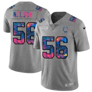 Indianapolis Colts #56 Quenton Nelson Nike Multi-Color 2020 NFL Crucial Catch NFL Jersey Greyheather