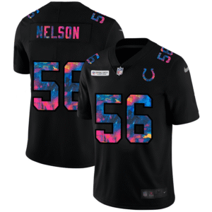 Indianapolis Colts #56 Quenton Nelson Nike Multi-Color Black 2020 NFL Crucial Catch Vapor Untouchable Limited Jersey